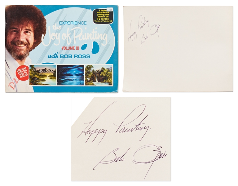 Bob Ross Signed ''The Joy of Painting Volume III with Bob Ross''