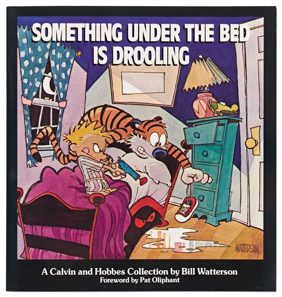 Bill Watterson Rare Signed Copy of His Calvin & Hobbes Comic Book, ''Something Under the Bed Is Drooling'' -- With JSA COA