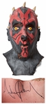 Michael Jacksons Personally Owned & Signed Darth Maul Mask