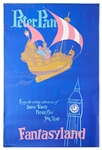 Original Disneyland Peter Pan Silk-Screened Park Attraction Poster