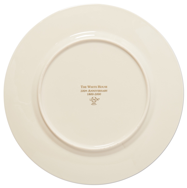 Bill Clinton 200th Anniversary White House China Service Plate -- Largest Plate Measures 12'' in Diameter