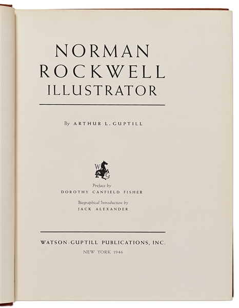 Norman Rockwell Biography Signed -- Fully Illustrated 1946 Edition of ''Norman Rockwell Illustrator'' Signed Clearly by Rockwell