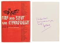 Rare Signed First Edition of Fire & Sleet & Candlelight by August Derleth -- ...the best of modern macabre poetry...