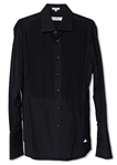 Dennis Hopper Owned Black Tuxedo Shirt by Ferragamo