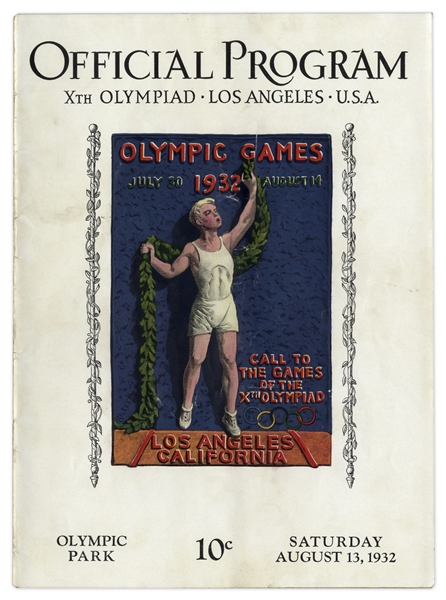 1932 Summer Olympics Program