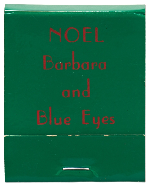 Fun Memento Owned by Frank Sinatra, His Personal Set of Matches for the Christmas Holidays -- ''Blue Eyes''