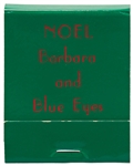 Fun Memento Owned by Frank Sinatra, His Personal Set of Matches for the Christmas Holidays -- Blue Eyes