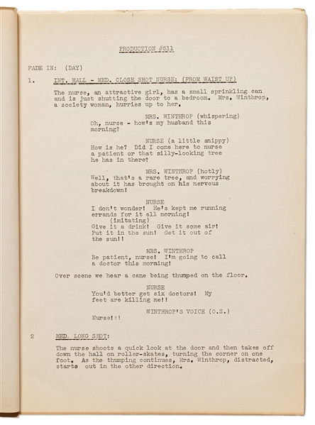 Moe Howard's Personally Owned Script for The Three Stooges 1941 Film ''Some More of Samoa''