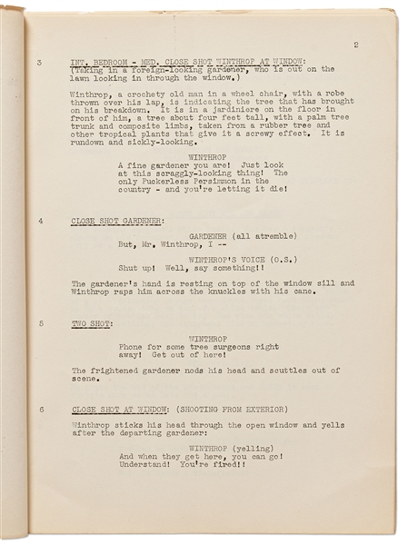 Moe Howard's Personally Owned Script for The Three Stooges 1941 Film ''Some More of Samoa''