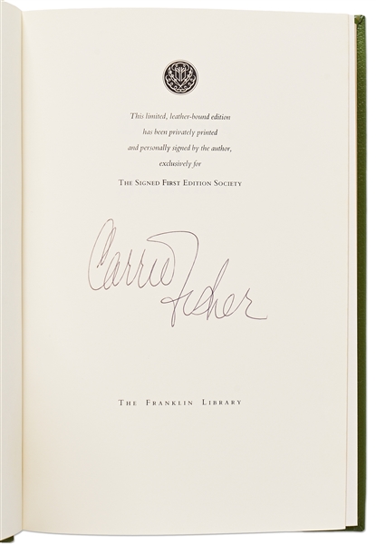 Carrie Fisher Signed Deluxe Limited Edition of ''Delusions of Grandma'' -- With PSA/DNA COA