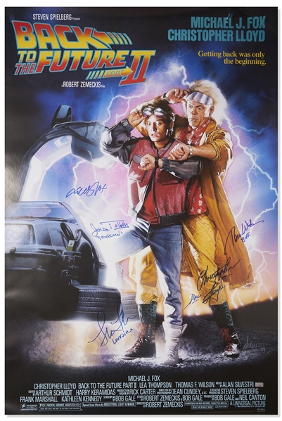 ''Back to the Future'' Cast-Signed Poster -- Includes Five Signatures Including Michael J. Fox, Christopher Lloyd & Lea Thompson