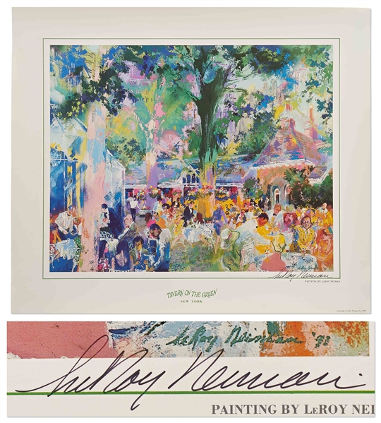 LeRoy Neiman Signed Tavern on the Green Poster