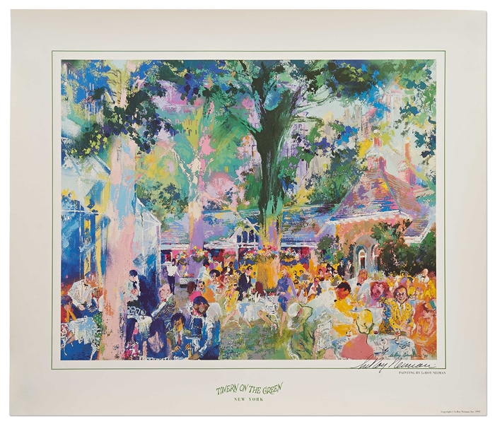 LeRoy Neiman Signed Tavern on the Green Poster