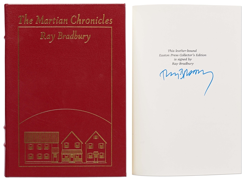 Ray Bradbury Signed Deluxe Edition ''The Martian Chronicles''