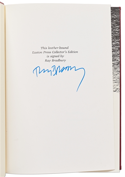 Ray Bradbury Signed Deluxe Edition ''The Martian Chronicles''