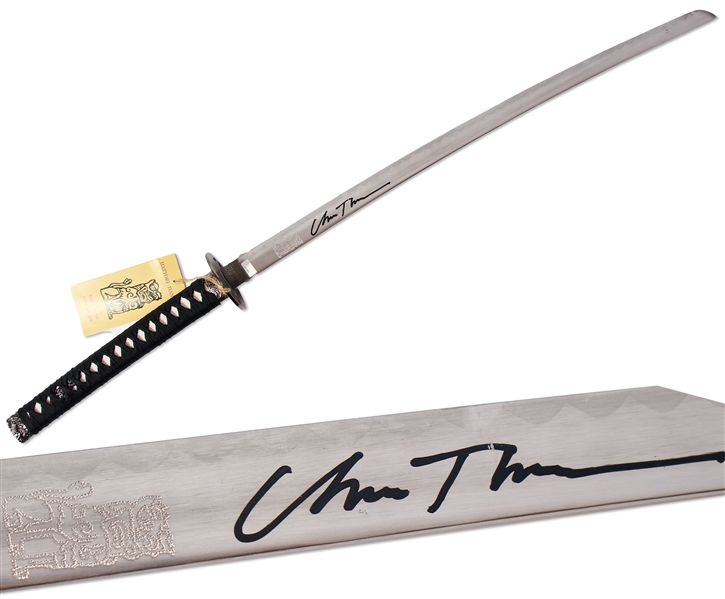 Uma Thurman Signed Katana Sword, Her Weapon From ''Kill Bill''