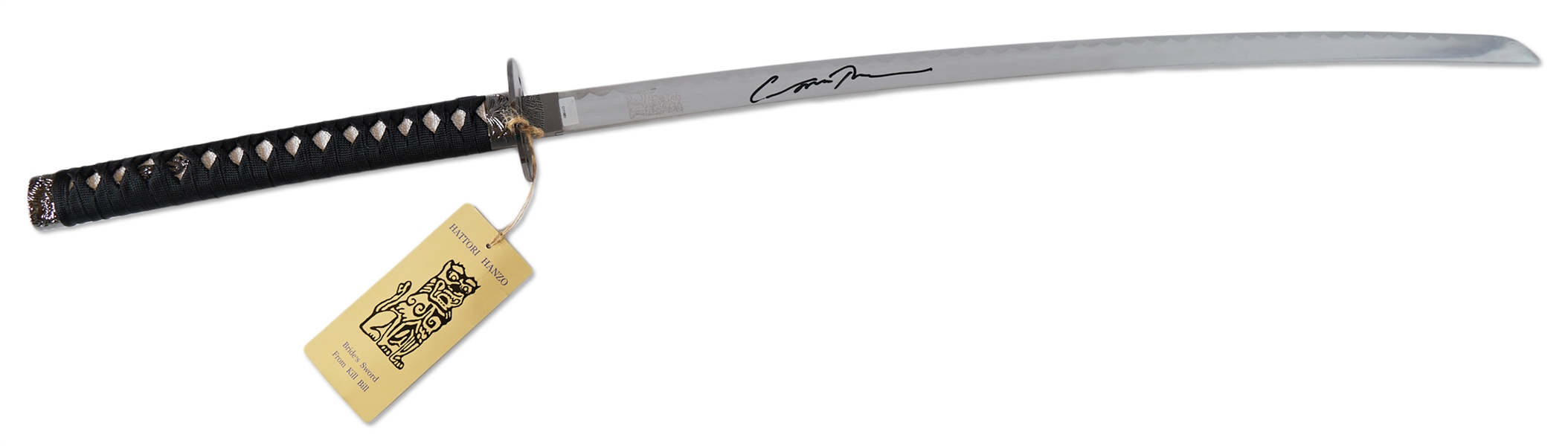 Uma Thurman Signed Katana Sword, Her Weapon From ''Kill Bill''