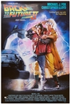 Back to the Future II Cast-Signed Poster -- Includes Signatures of Michael J. Fox, Christopher Lloyd & Lea Thompson