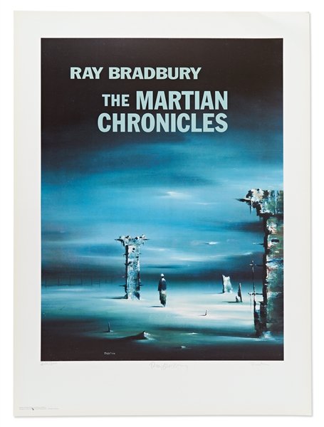 ''The Martian Chronicles'' Limited Edition Lithograph Signed by both Ray Bradbury and Artist Robert Watson