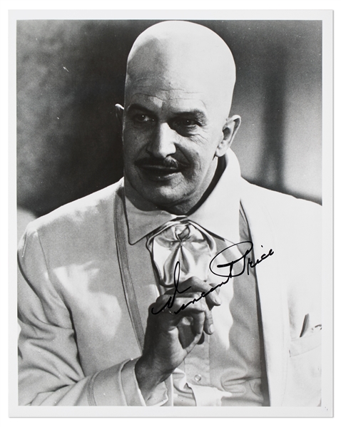 Vincent Price Signed 8'' x 10'' Photo as Egghead From ''Batman'' -- With PSA/DNA COA