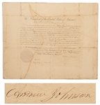 Andrew Johnson Italian Consul Appointment Signed as President -- With PSA/DNA COA