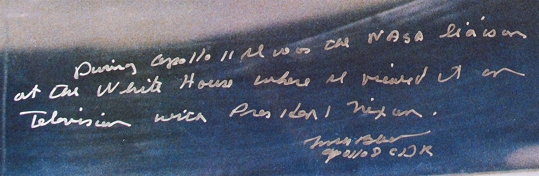 Frank Borman Signed 20'' x 16'' of Richard Nixon Visiting the Apollo 11 Crew in Quarantine -- Borman Writes that He Watched the Apollo 11 Moon Landing with Nixon