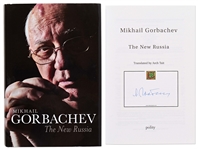 Mikhail Gorbachev Signed English Edition of The New Russia -- With PSA/DNA COA