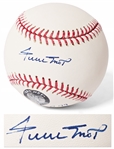 Willie Mays Signed OML Baseball -- Signed Willie Mays & HOF 79 -- With Say Hey Hologram & PSA/DNA COA