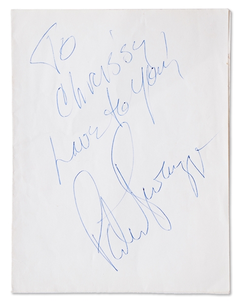 Patrick Swayze Autograph -- With PSA/DNA COA