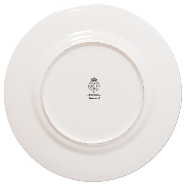 Margaret Thatcher Personally Owned China From Early 1980s, From Her Time as Prime Minister -- Dinner Plate by Royal Worcester