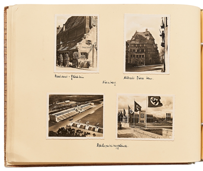 WWII German Luftwaffe Rare Photograph Album -- 189 Photos With Captions