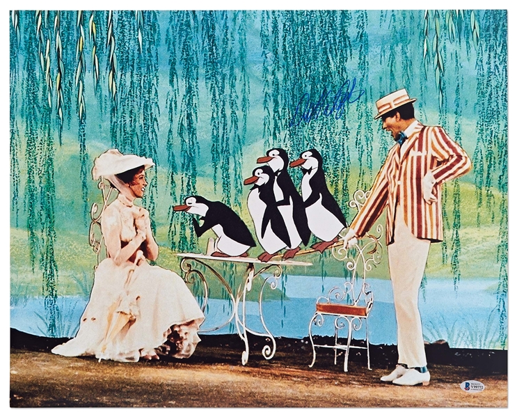 Dick Van Dyke Signed 20'' x 16'' Photo From ''Mary Poppins'' -- With Beckett COA