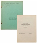 Moe Howards Personally Owned Script for The Three Stooges 1946 Film Beer Barrel Polecats