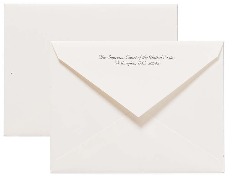 Invitations to the Investiture Ceremony and Reception of Supreme Court Chief Justice John Roberts