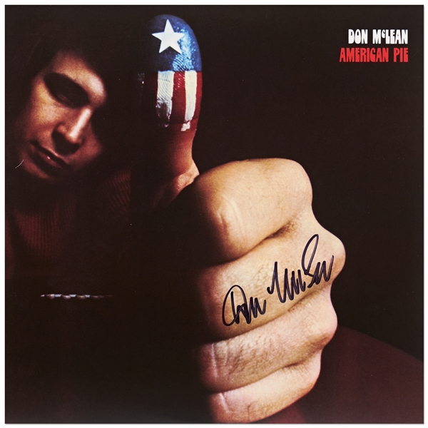 Don McLean Signed ''American Pie'' Album -- With Roger Epperson COA