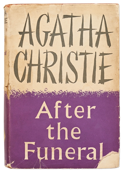 First UK Edition of ''After the Funeral'' by Agatha Christie, in Original Dust Jacket