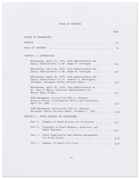 Fred Haise Signed Souvenir Copy of the Apollo 13 Review Board -- Haise Writes: ''Houston, we've had a problem here!''