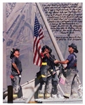 Thomas E. Franklin, 9/11 Photographer of Raising the Flag at Ground Zero, Signed 16 x 20 Photo with His Handwritten Essay About 9/11