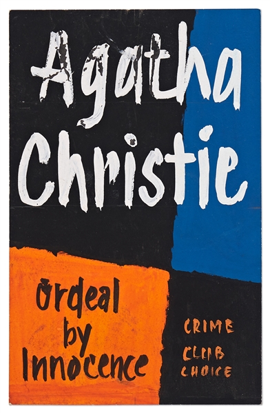 Original First Edition Artwork by William Randal for the Agatha Christie Crime Novel ''Ordeal by Innocence''