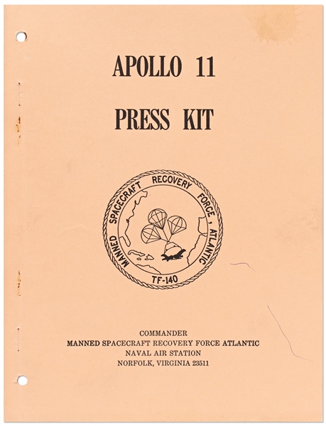 Apollo 11 Press Kit for the Splashdown and Recovery Part of the Mission
