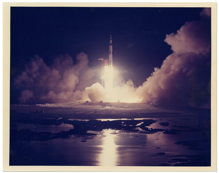 NASA Photo Showing the Apollo 17 Liftoff