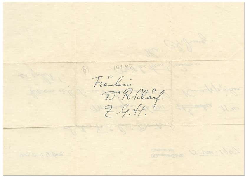 Carl Jung Autograph Note Signed on His Personal Stationery