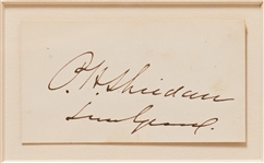 Signature of Famed Civil War General Philip Sheridan