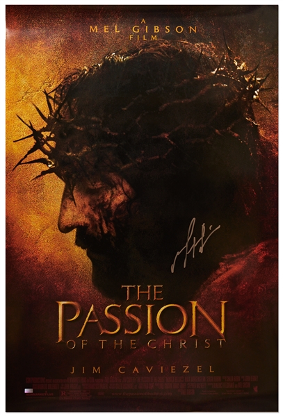 Mel Gibson Signed ''The Passion of the Christ'' Movie Poster -- With Celebrity Authentics COA