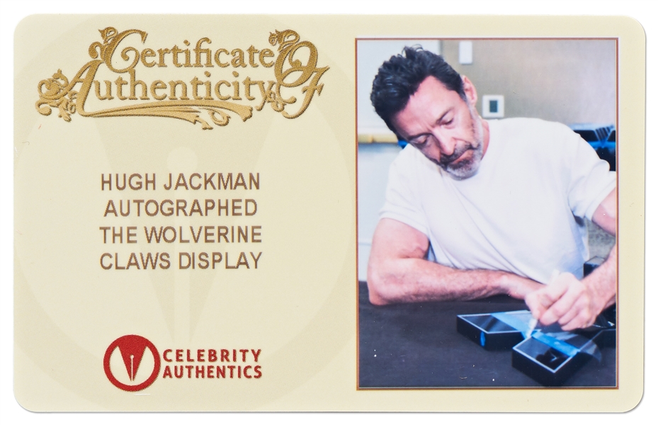 Hugh Jackman Signed Wolverine Claws Light Display -- With Celebrity Authentics COA