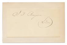 Judah P. Benjamin Signature -- Benjamin Was the Only Jewish Cabinet Member of the Confederacy