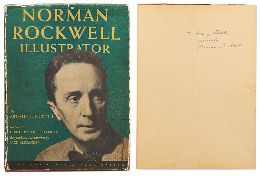 Norman Rockwell Signed First Edition of ''Norman Rockwell Illlustrator''