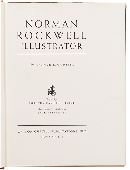 Norman Rockwell Signed First Edition of ''Norman Rockwell Illlustrator''