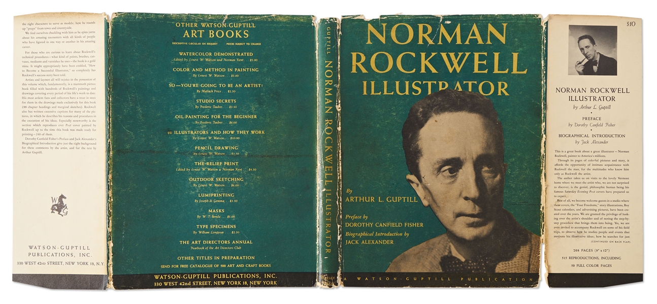 Norman Rockwell Signed First Edition of ''Norman Rockwell Illlustrator''