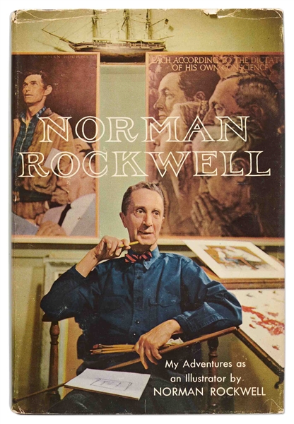 Norman Rockwell Signed First Edition of ''My Adventures as an Illustrator'' -- Uninscribed